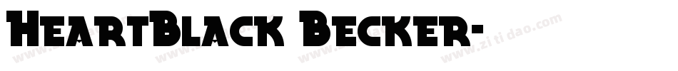 HeartBlack Becker字体转换